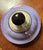 1930s Art Deco Fraunfelter China Lusterware Cream & Sugar Set - Purple & Black For Sale - Image 9 of 12