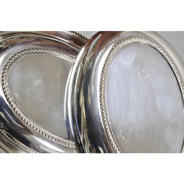 Vintage Poole Silver Co Silver Plated Lidded Serving Platter Dish - a Pair For Sale In Philadelphia - Image 6 of 12