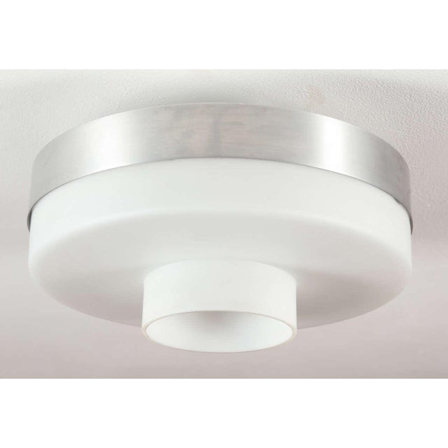 1960s Vintage Aluminum & Glass Raak Flush Mount Fixture For Sale In Los Angeles - Image 6 of 6