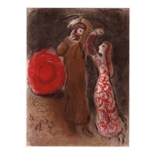 Marc Chagall, Rencontre de Ruth et de Booz (Meeting of Ruth and Boaz), 1960, Original Lithograph For Sale