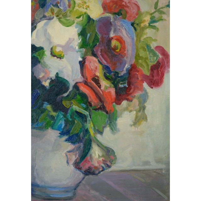 Spring Bouquet, Mid Century Floral Still-Life by Helen Gapen Oehler For Sale - Image 4 of 11