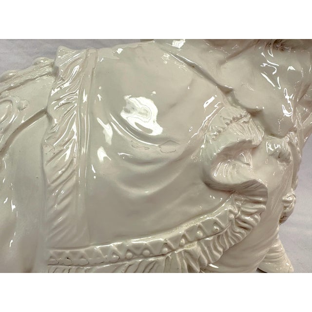 Vintage Lucky Elephant Ceramic Figure 'Made in Italy' For Sale - Image 10 of 16