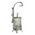 19th Century Ntique Victorian Silver Plate Pickle Castor With Figural Glass For Sale