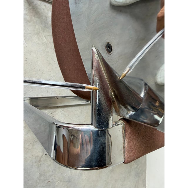 Vintage Italian Eero Aarnio Chrome Accent / Desk Chair For Sale - Image 17 of 18