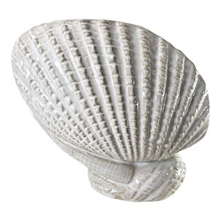 Sea Shell Relief 3-D Vase Clam Shell For Sale