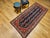 Persian Vintage Persian Malayer Runner Rug, Hand-Knotted Wool, Geometric Pattern, 4x9, Navy & Red For Sale - Image 3 of 12