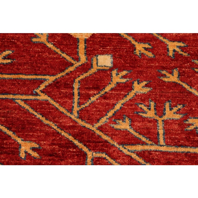 Metal 1980s 1980s Vintage Kazak Red/Blue Wool Rug - 6'10'' X 9'6'' For Sale - Image 7 of 9