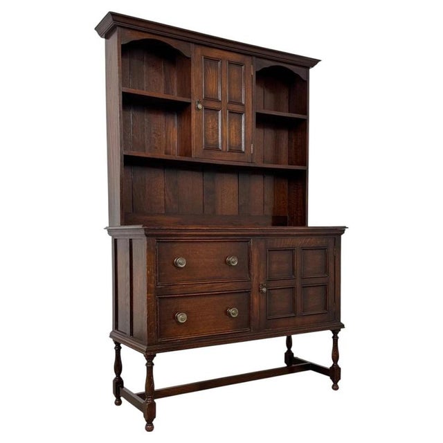 Early 20th Century English Oak Dresser For Sale - Image 6 of 13