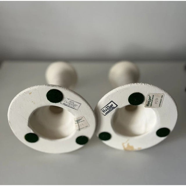 Ceramic Vintage Royal Haeger Pottery Taper Candle Holders-Set of 2 For Sale - Image 7 of 8