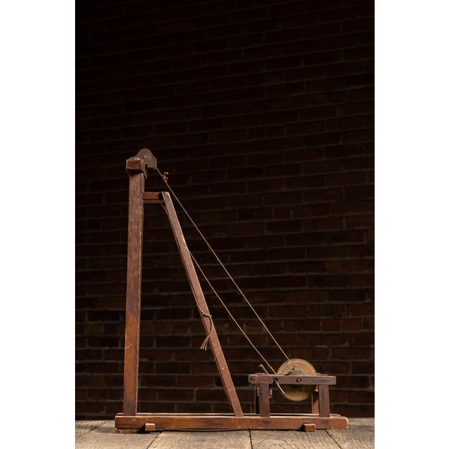 Early 20th Century Antique Hand-Built Wooden Pile Driver Instructional Model For Sale - Image 5 of 9