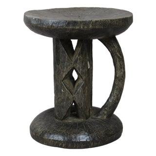 Tonga Stool in Wood For Sale