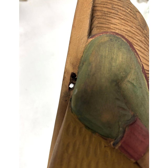 1980s Arthur Court Handcarved Folkart Rabbit Wall Hook Coat Holder For Sale In Los Angeles - Image 6 of 10