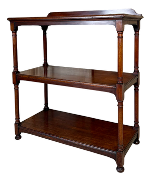 Antique English Mahogany Shelves, 1890s