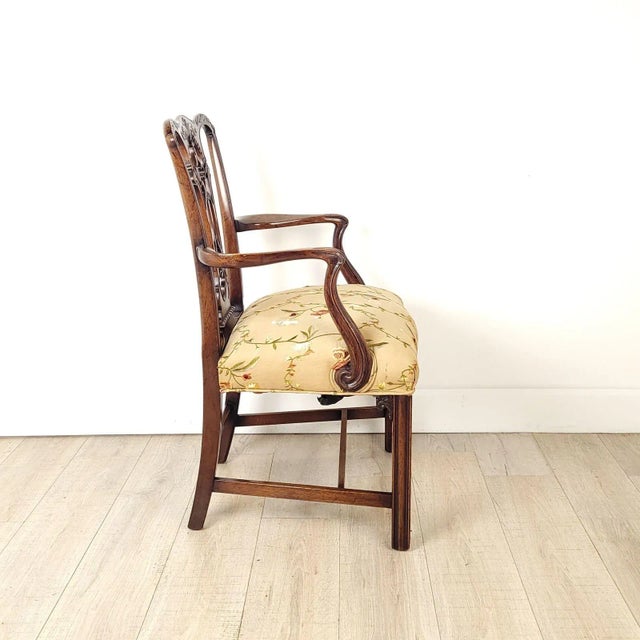 Victorian Victorian Chippendale Style Armchair For Sale - Image 3 of 9