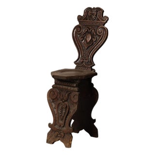 1900s French Oak Gothic Style Chair For Sale