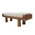 Brutalist Vintage Brutalist Bench in Oak and Wool Bouclé, Italy, 1999 For Sale - Image 3 of 9