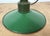 Industrial Green Enamel Military Pendant Lamp with Cast Aluminium Top, 1960s For Sale - Image 15 of 18