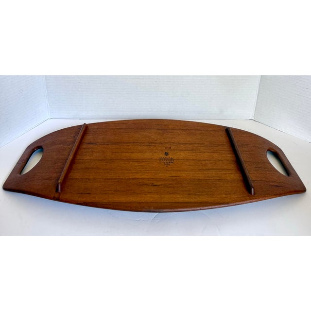 Wood 1960s Dansk Teak Surfboard Serving Tray by Jens Quistgaard, Made in Denmark For Sale - Image 7 of 10