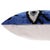 2020s Blue Ikat Velvet Throw Pillow 16x16 | Handmade Luxury Accent For Sale - Image 5 of 8