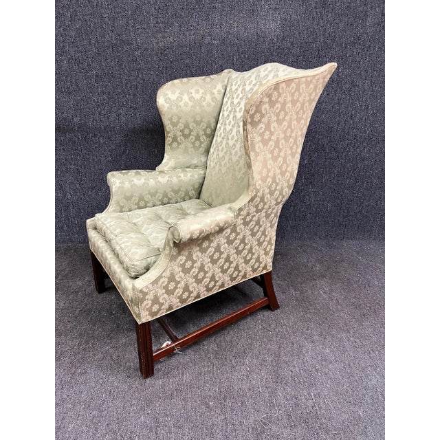 Traditional Federal Style Wingback by Hickory For Sale - Image 3 of 10