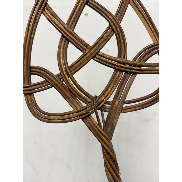 Brown Celtic Design Rattan Rug Beater, Vintage For Sale - Image 8 of 12