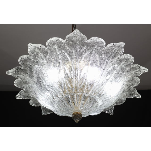 Amsterdam Palmetta, Italian Murano Glass Ceiling Light or Flush Mount, 1970s For Sale - Image 15 of 16