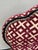 Contemporary Set of 4 Custom Upholstered Burgundy Geometric Velvet Dining Chairs For Sale - Image 3 of 8