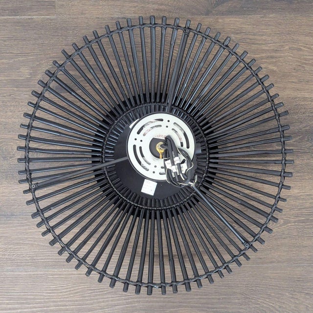 CB2 Cb2 Copa Modern Black Metal Pendant Ceiling Light Fixture For Sale - Image 4 of 8