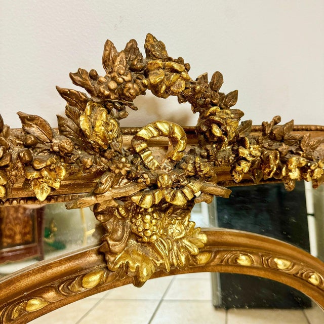 Baroque Style Copper and Gold Wall Mirror For Sale In Miami - Image 6 of 8