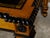 19th Century English 19th Century Oak Desk with Ebonized Accents and Gilded Greek Key Frieze For Sale - Image 5 of 10