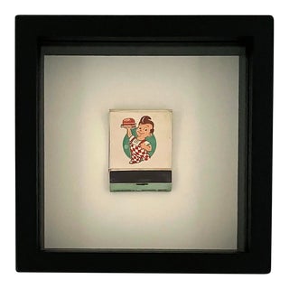 Vintage Framed Matchbook From Big Boy Restaurant For Sale
