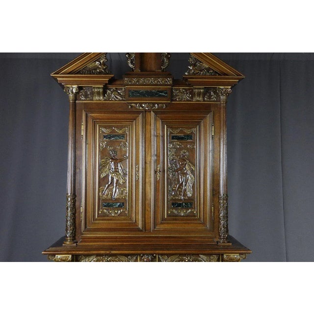 Renaissance Style Carved Walnut Buffet For Sale - Image 4 of 13