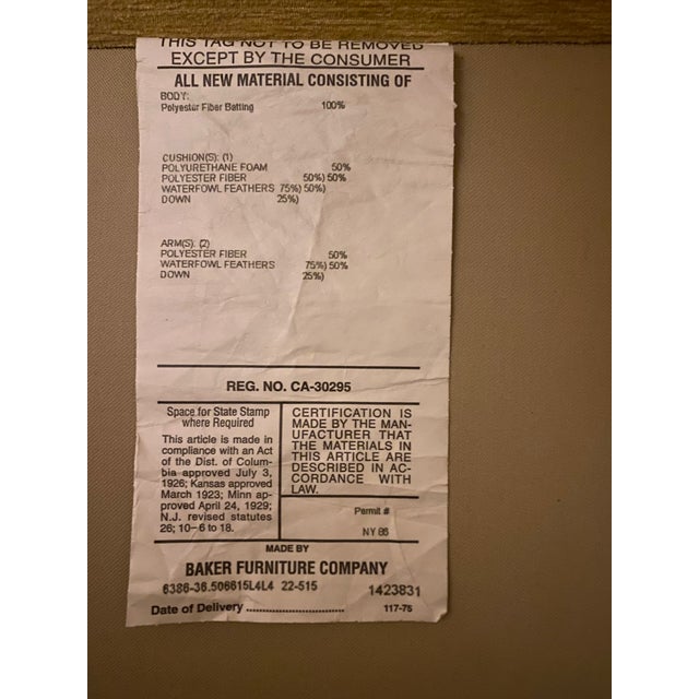 Vintage Baker Armchair For Sale In Chicago - Image 6 of 7