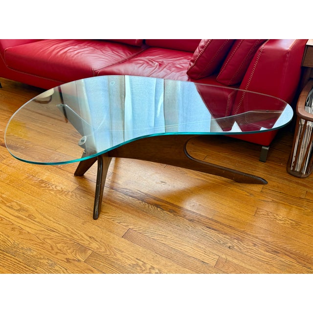 Brown 1970s Adrian Pearsall Style Coffee Table For Sale - Image 8 of 8