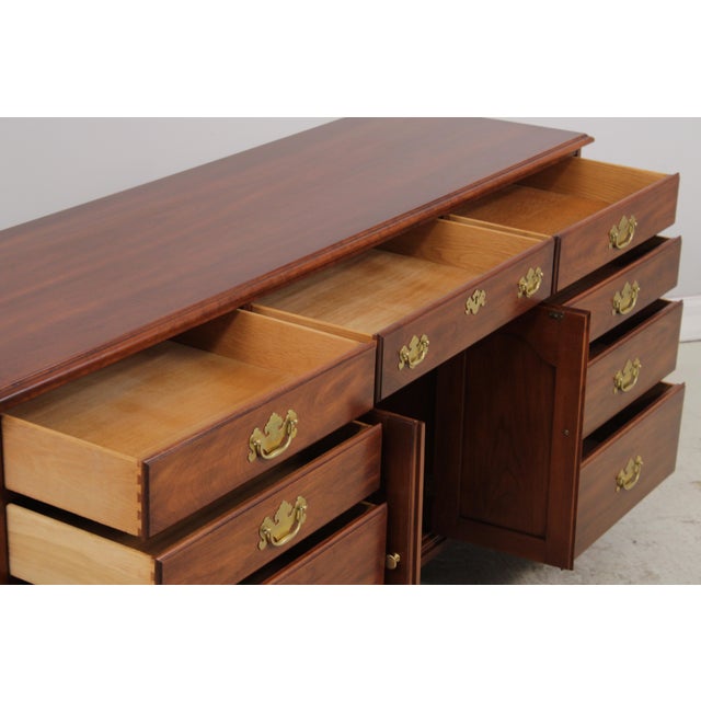 Henkel Harris Cherry Dresser W. Mirror For Sale In Philadelphia - Image 6 of 18