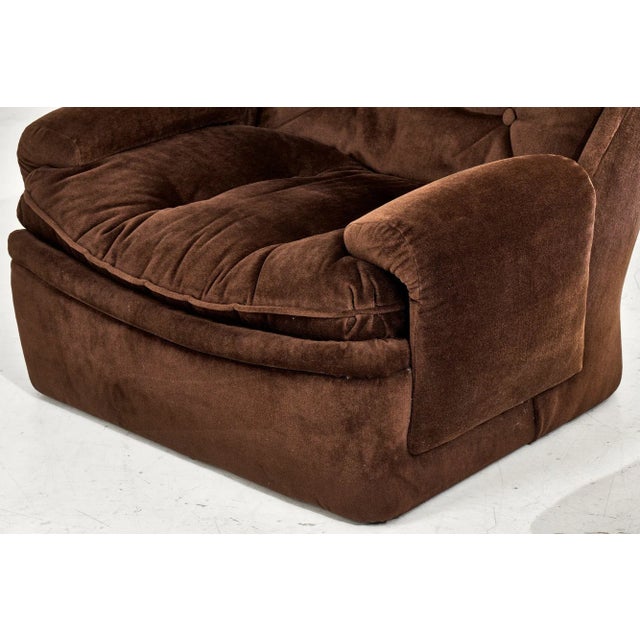 Textile Orchidee Lounge Chairs by Michel Cadestin for Airborne, France 1968 For Sale - Image 7 of 12