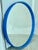 Mid-Century Modern 1980s Electric Blue Metal Framed Wall Mirror For Sale - Image 3 of 10
