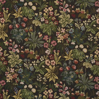 Schumacher Flower Garden Tapestry Fabric In Multi For Sale