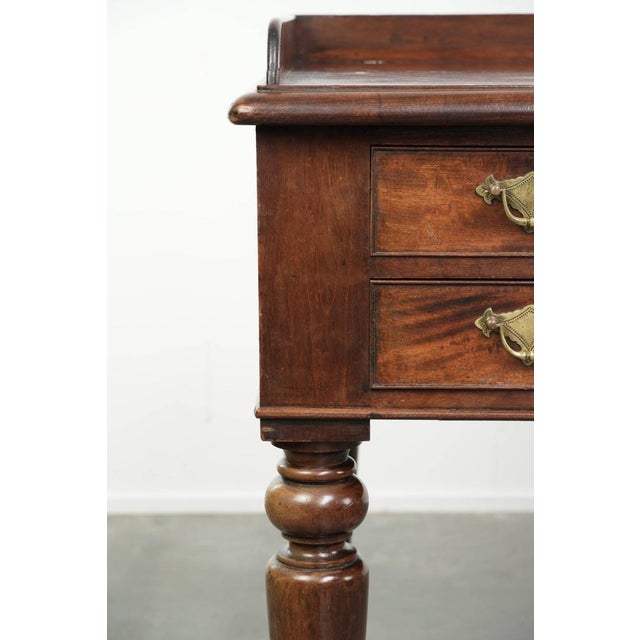 Antique English Mahogany Desk, 1800s For Sale - Image 10 of 13
