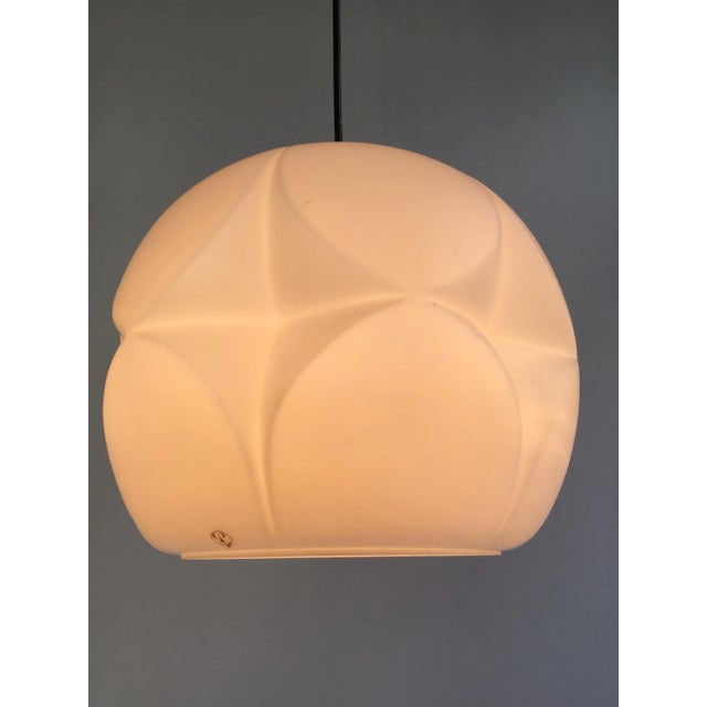 Opal Glass Pendant Light from Peill & Putzler, Germany, 1970s For Sale - Image 6 of 9