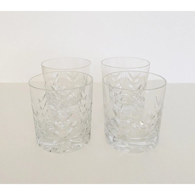 Transparent Late 20th Century Royal Brierley Cut Crystal Cocktail Glasses - Set of 4 For Sale - Image 8 of 8
