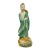 Late 19th Century Antique Chinese Green Sancai Glazed Pottery 21" Guanyin Sculpture Figure For Sale