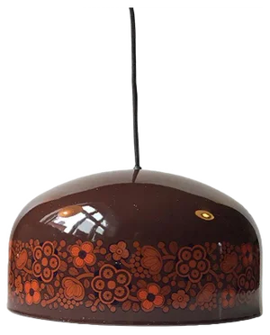 Vintage Enamel Pendant Lamp by Kaj Franck for Fog & Mørup, 1970s