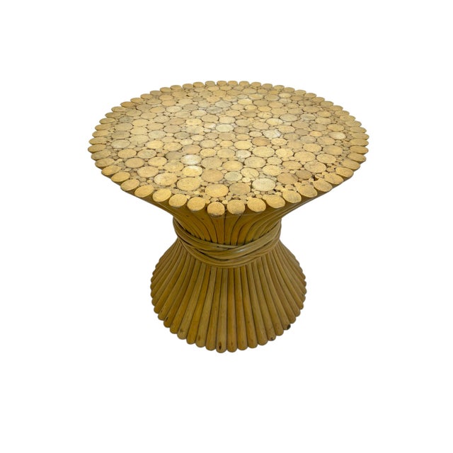 1970s Mid-Century Organic Bamboo Sheaf of Wheat Coffee Table by McGuire, 1970s For Sale - Image 5 of 8