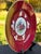 19th Century Imperial Gardner Porcelain Claret Red Floral Plate & Piala Bowl - Set of 2 For Sale In Boston - Image 6 of 10