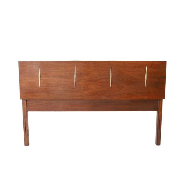 Vintage Mid Century Modern Full Geometric Headboard Chairish