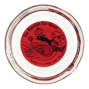 Vintage the Russian Tea Room New York Nyc Restaurant Glass Ashtray Dish