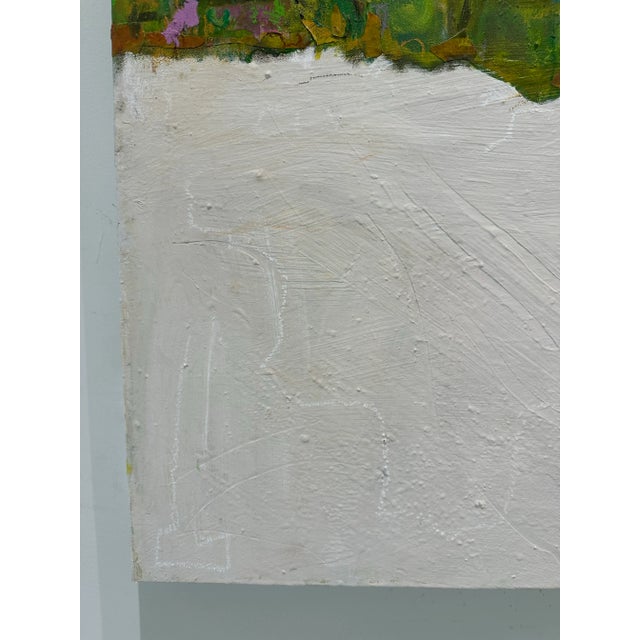 Vibrant Green Abstract Painting For Sale - Image 11 of 12