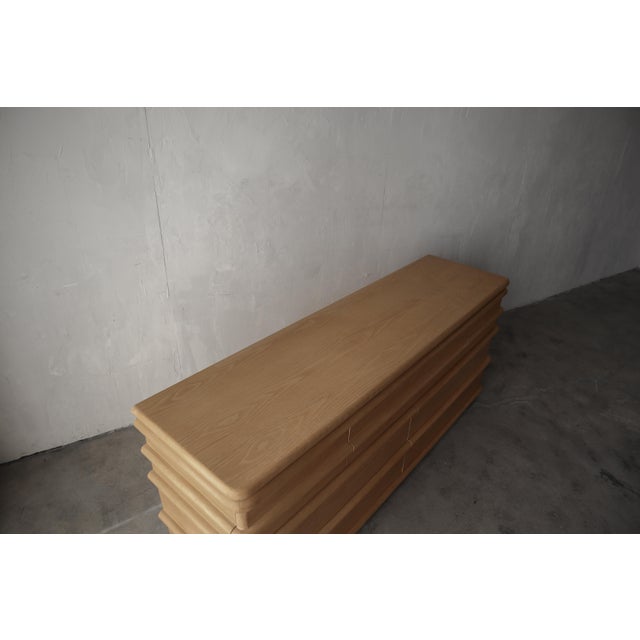 1980s Sculptural Oak Dresser by Jay Spectre For Sale In Las Vegas - Image 6 of 7