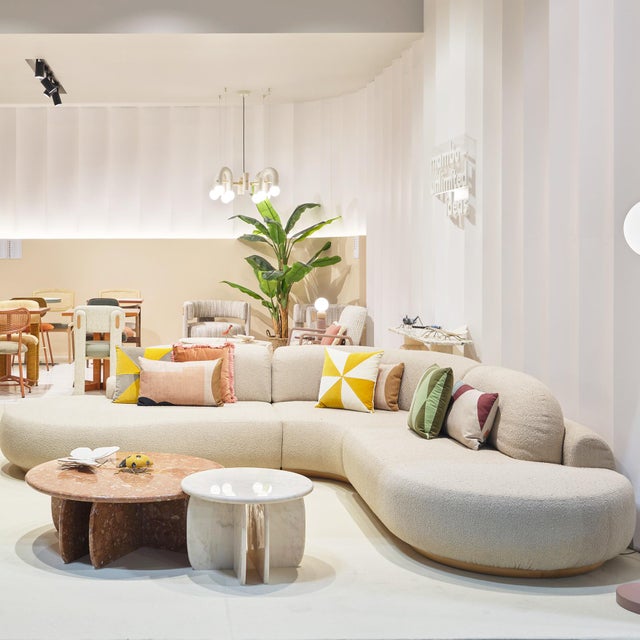 Catus Travertine Center Table by Mambo Unlimited Ideas For Sale - Image 4 of 5